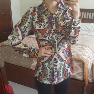 Jade Melody Tam Button Up Patterned Shirt